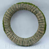 Veniec slamený + sisal, 39cm, zelený